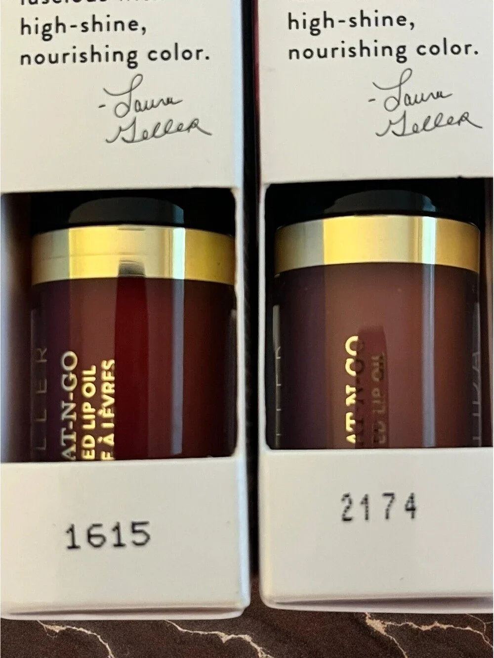 2 Laura Teller Treat N Go Tinted Lip Oil Lipstick *TOP TIER *RUNNER UP Set BNIB